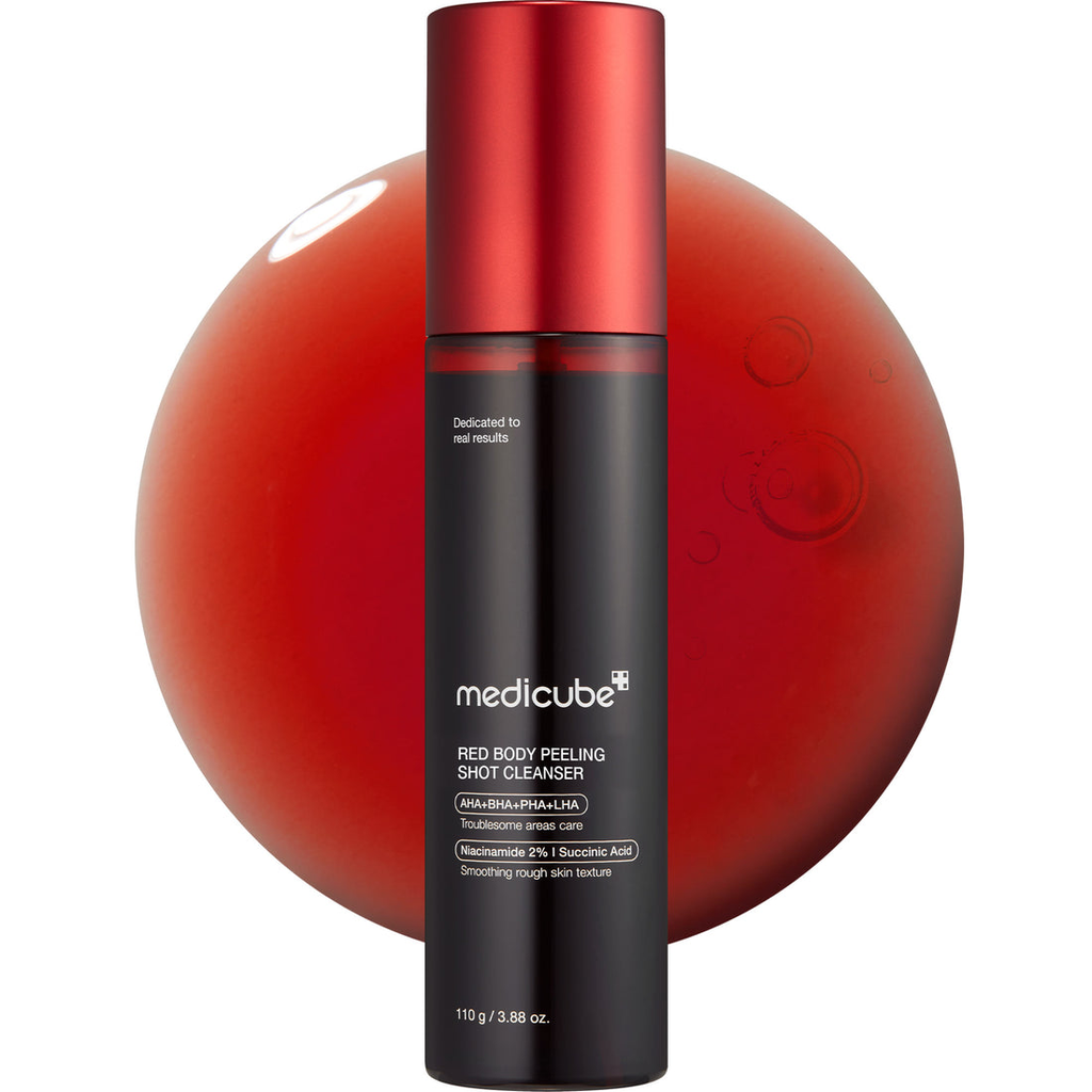 medicube - Red Acne Body Peeling Shot {Body} 110ml (Dry جافة, Acne Treatment حب الشباب)