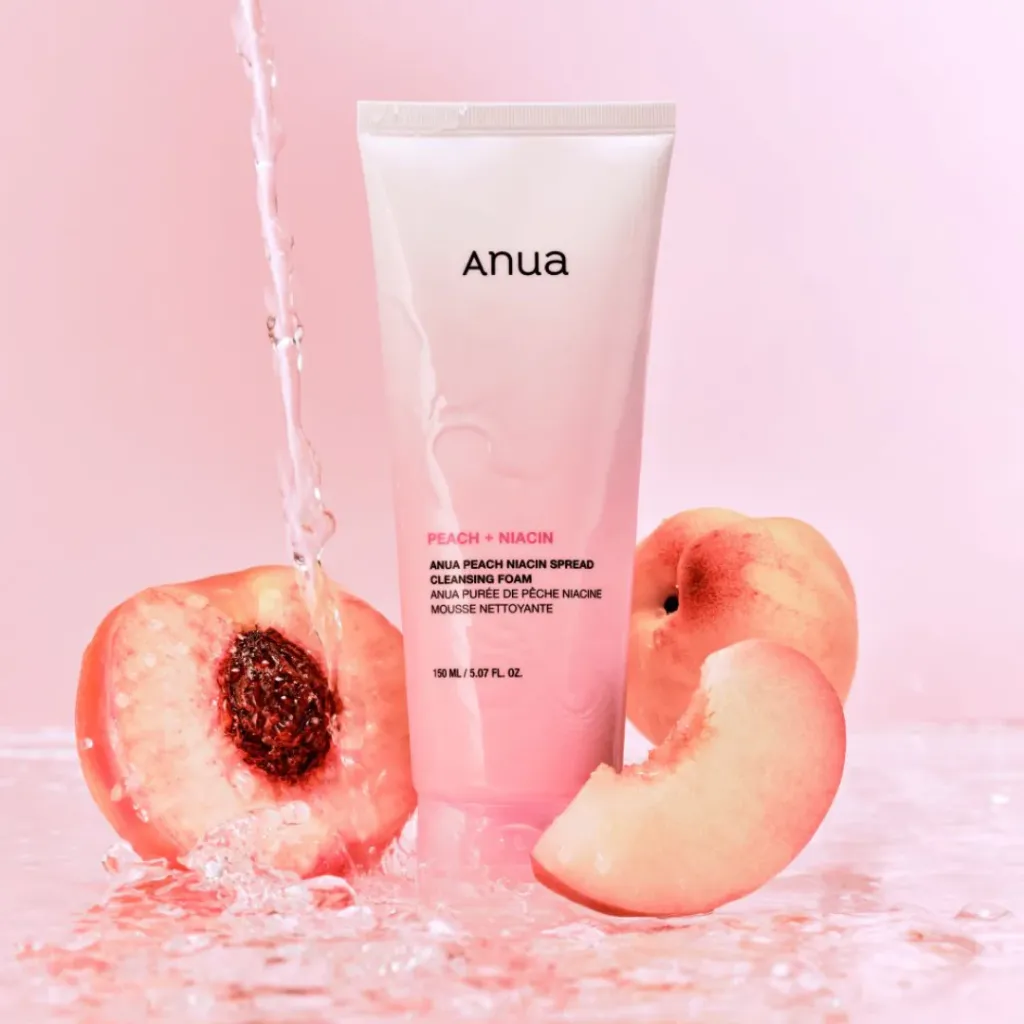 Anua - Peach Niacin Spread Cleansing Foam - 150 ml (Dry جافة)